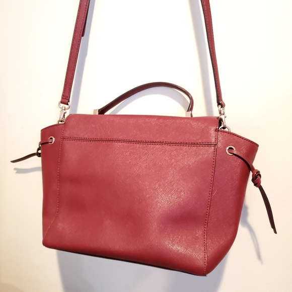 Kate Spade Lilah Laurel Burgundy Leather Satchel - Picture 5 of 14